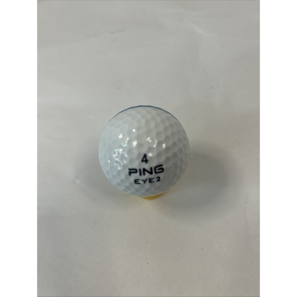 Ping Eye 2 #4 Golf Ball Two Tone Teal & White Black Print - Picture 2 of 10